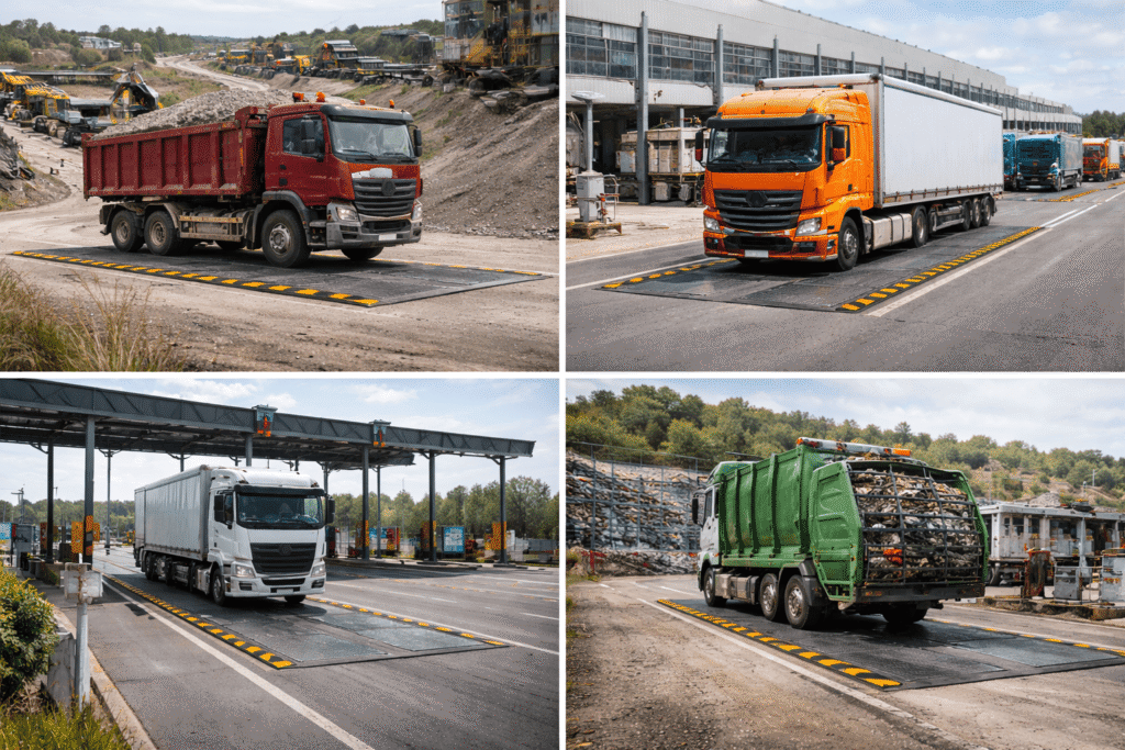 Slow Speed Weigh in Motion system used in mining site, industrial plant, toll plaza and waste management facility