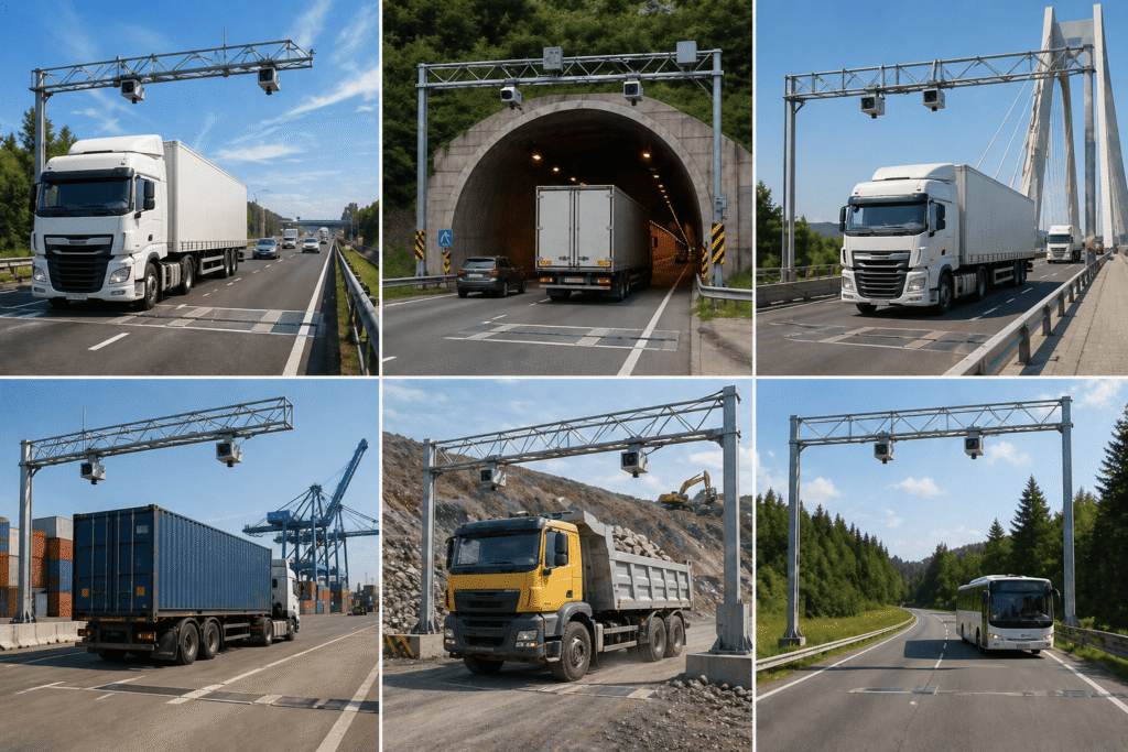 High-Speed Weigh-in-Motion system used in toll and highway monitoring