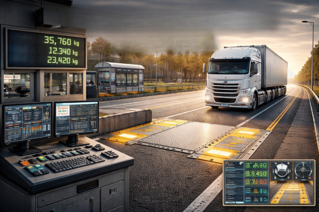 weigh in motion system India truck weighing automation