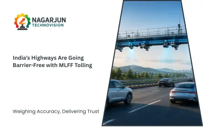 Modern Indian highway with MLFF tolling system enabling barrier-free and seamless vehicle movement