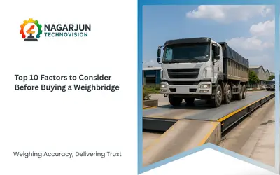 Industrial electronic weighbridge installed for truck weighing operations